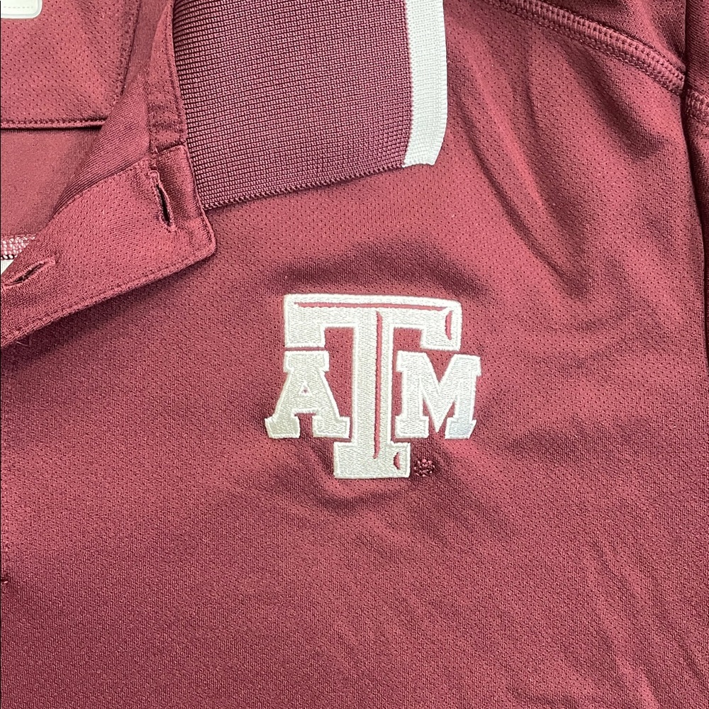 Adidas Burgundy Polo with White Details - Picture 3 of 4